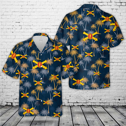 US Army Coast Artillery Corps (CAC) Hawaiian Shirt