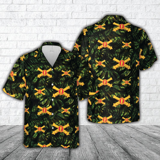 US Army Coast Artillery Corps (CAC) Hawaiian Shirt