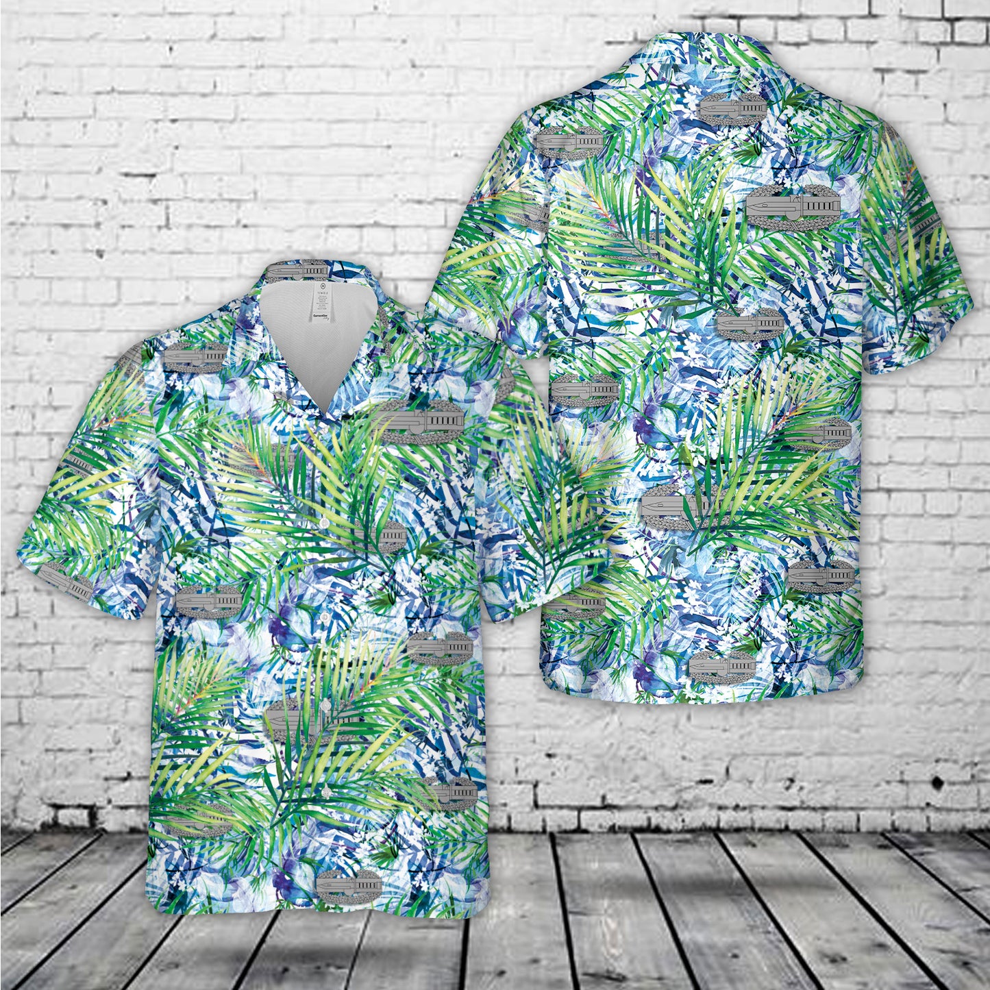 US Army Combat Action Badge (CAB) Hawaiian Shirt