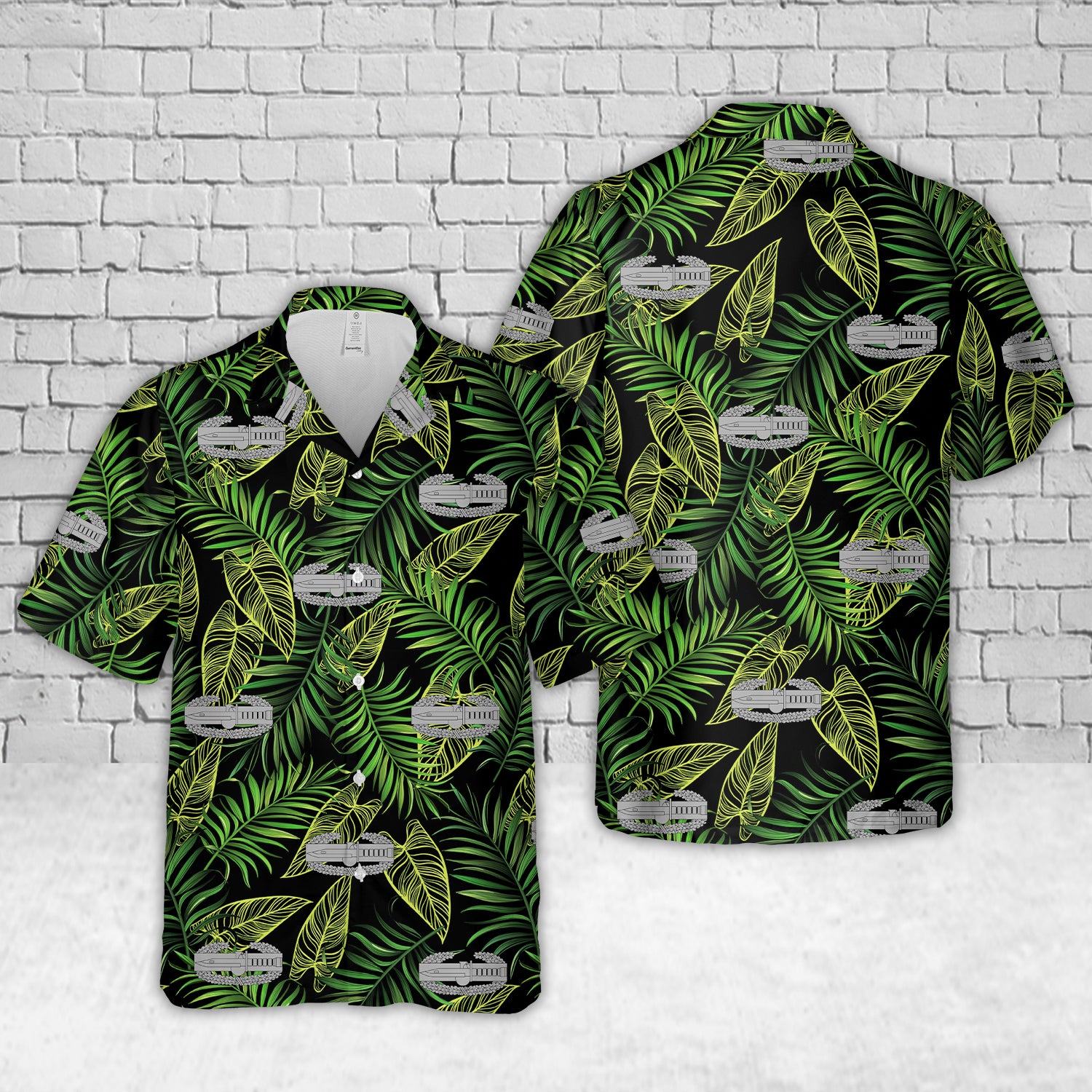 US Army Combat Action Badge (CAB) Hawaiian Shirt