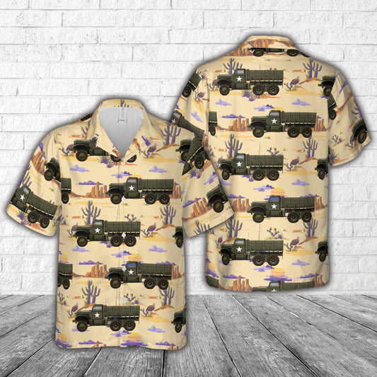 US Army Diamond T 967 Cargo Hawaiian Shirt