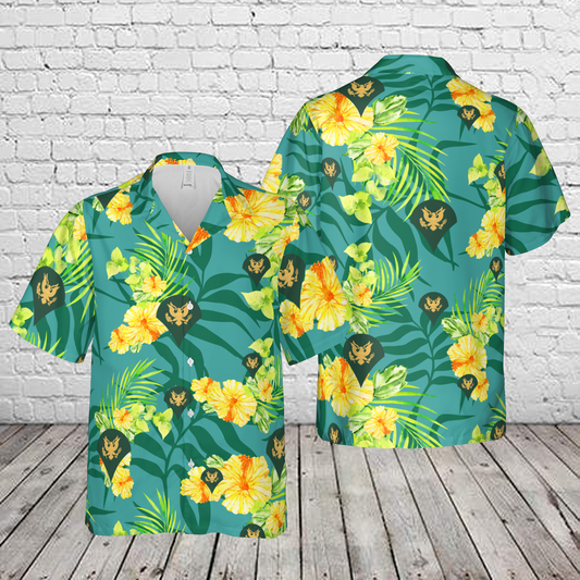 US Army E-4 Specialist SPC Hawaiian Shirt