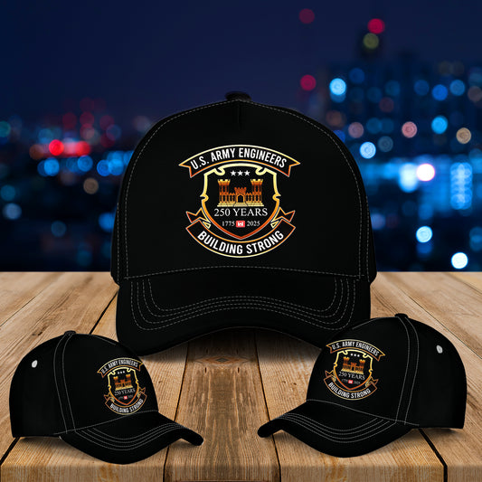 US Army Engineer 250th Anniversary Baseball Cap