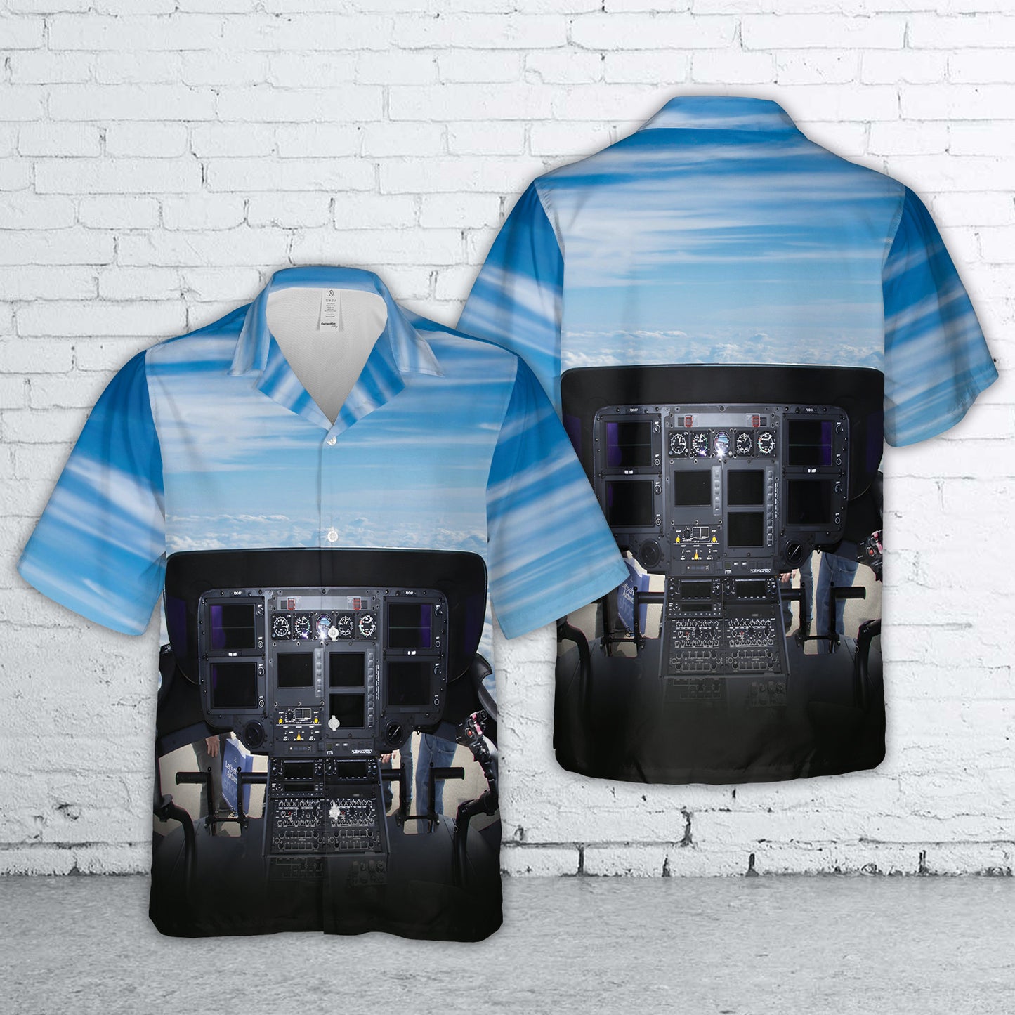 US Army Eurocopter UH-72A Lakota #07-2057 Cockpit Hawaiian Shirt