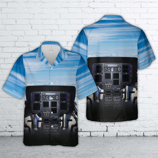 US Army Eurocopter UH-72A Lakota #07-2057 Cockpit Hawaiian Shirt