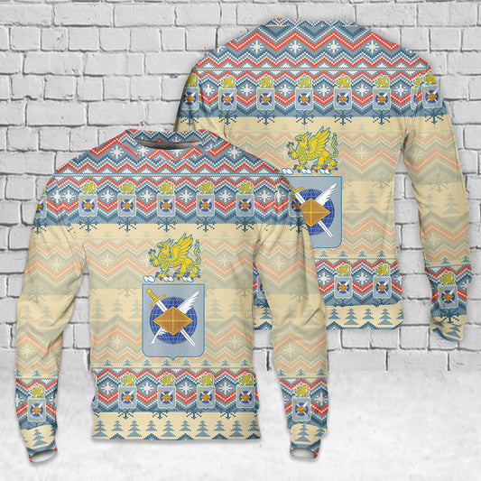 US Army Finance Corps Branch Christmas AOP Sweater