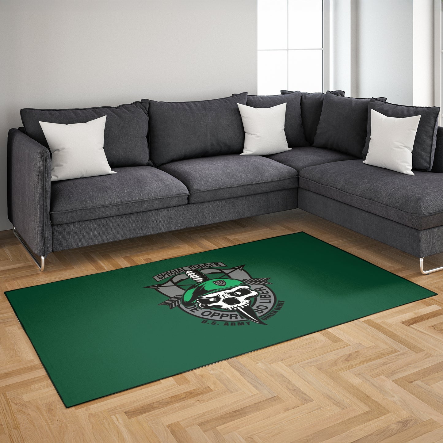 US Army Green Beret Special Forces Rug