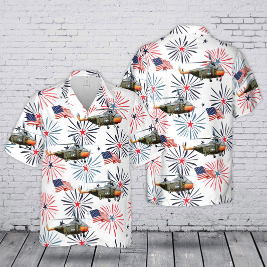 US Army H-19 Chickasaw 4th July 250th Anniversary 1776-2026 Hawaiian Shirt