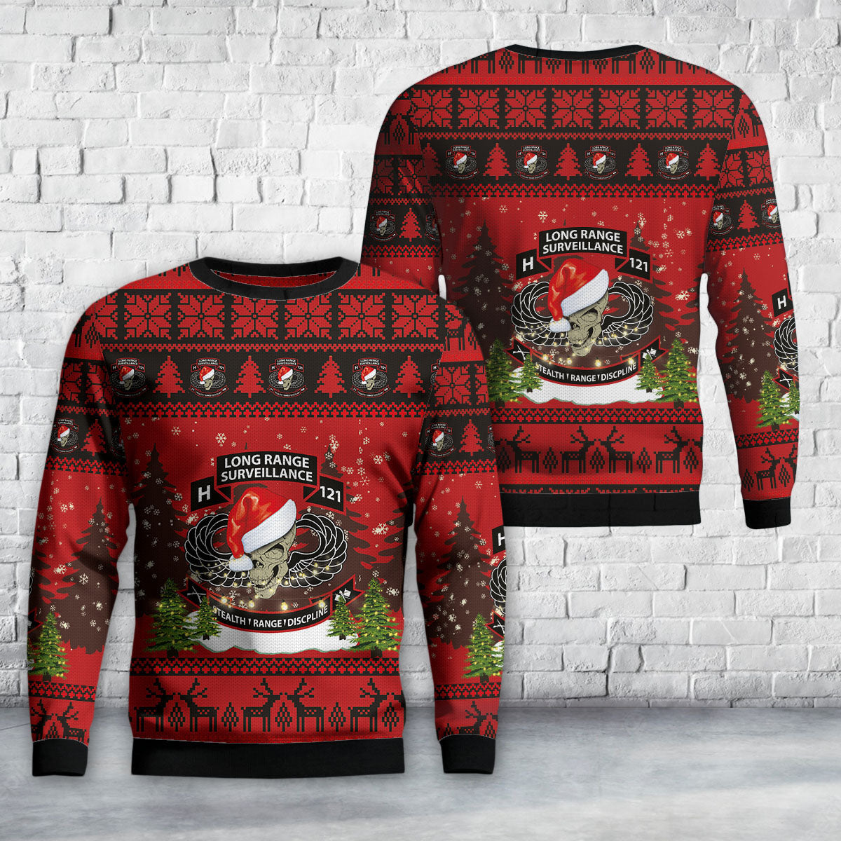 US Army H/121 Long Range Surveillance Christmas Sweater