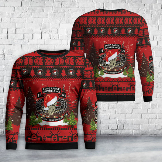 US Army H/121 Long Range Surveillance Christmas Sweater