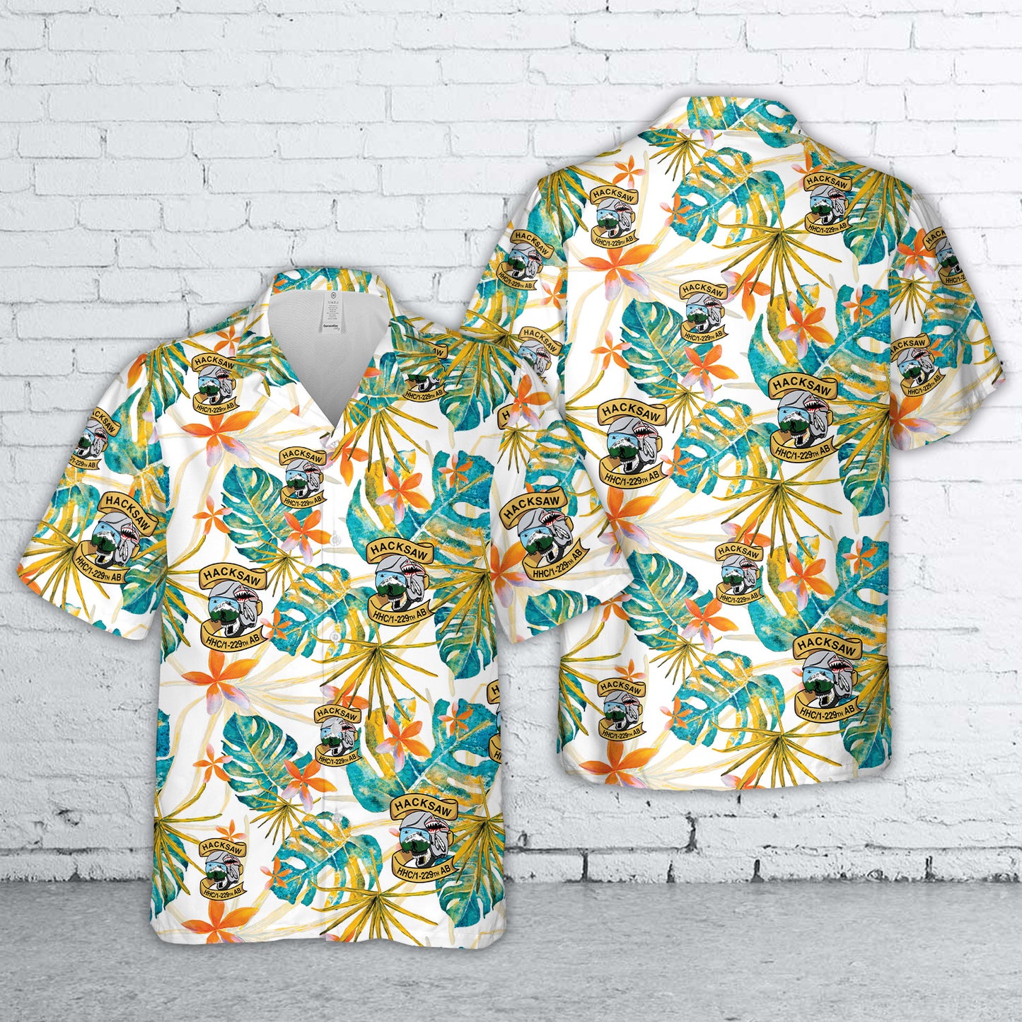 US Army HHC, 1-229 AB "Hacksaw" Hawaiian Shirt