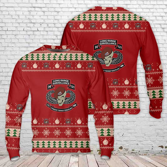 US Army H/121 Long Range Surveillance Christmas Sweater