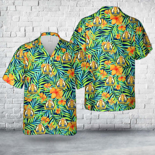 US Army I Corps Unit Crest Hawaiian Shirt