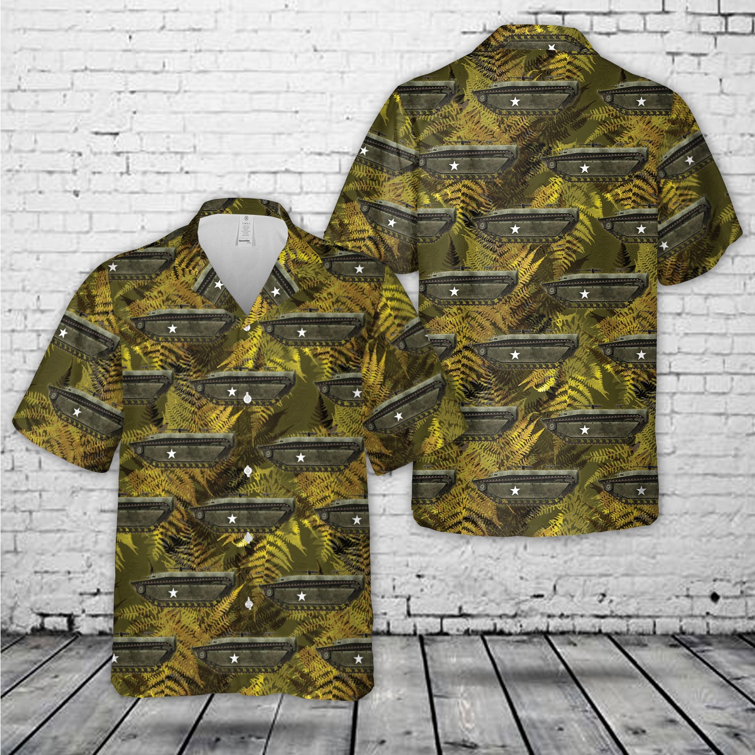 US Army LVT-4 in 1944 Hawaiian Shirt