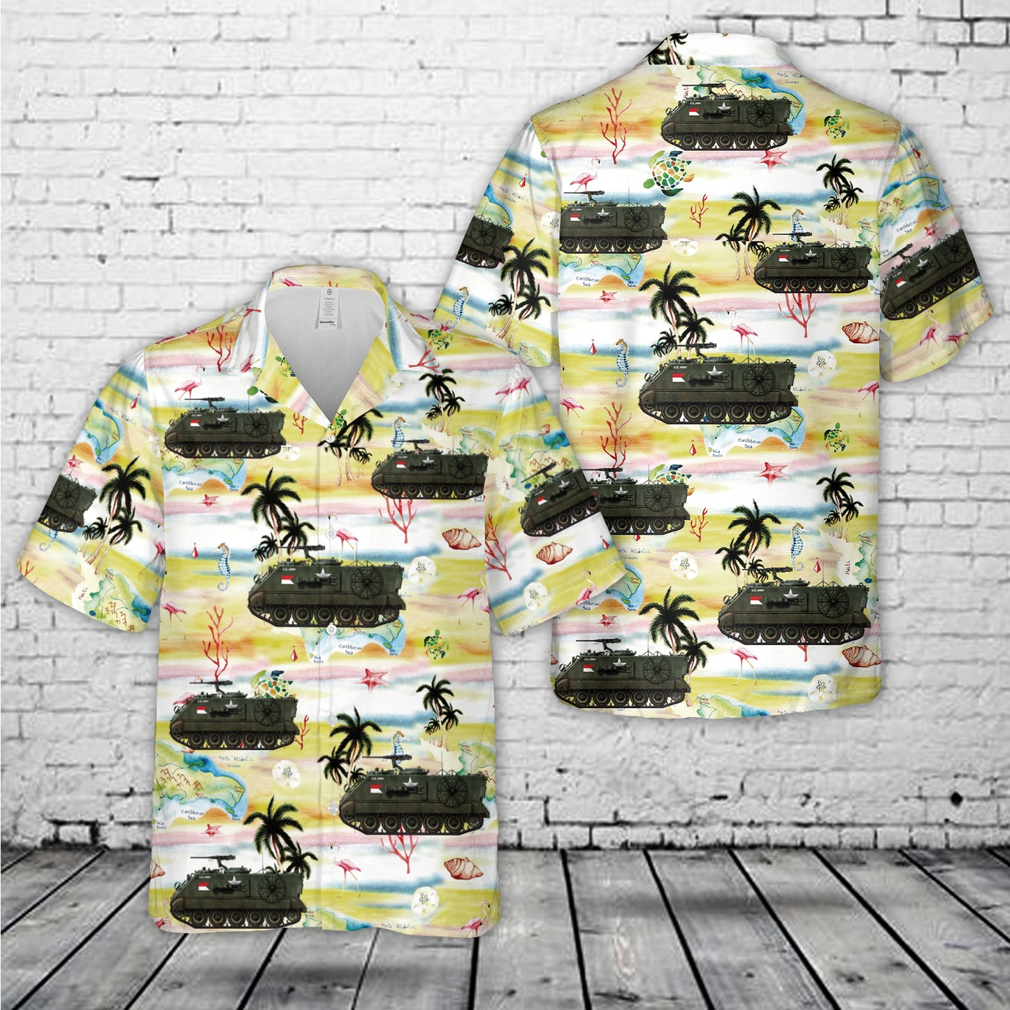 US Army M106 Mortar Carrier, Viet nam, 1970s Hawaiian Shirt