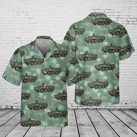 US Army M1126 Stryker Infantry Carrier Vehicle (ICV) Pocket Hawaiian Shirt