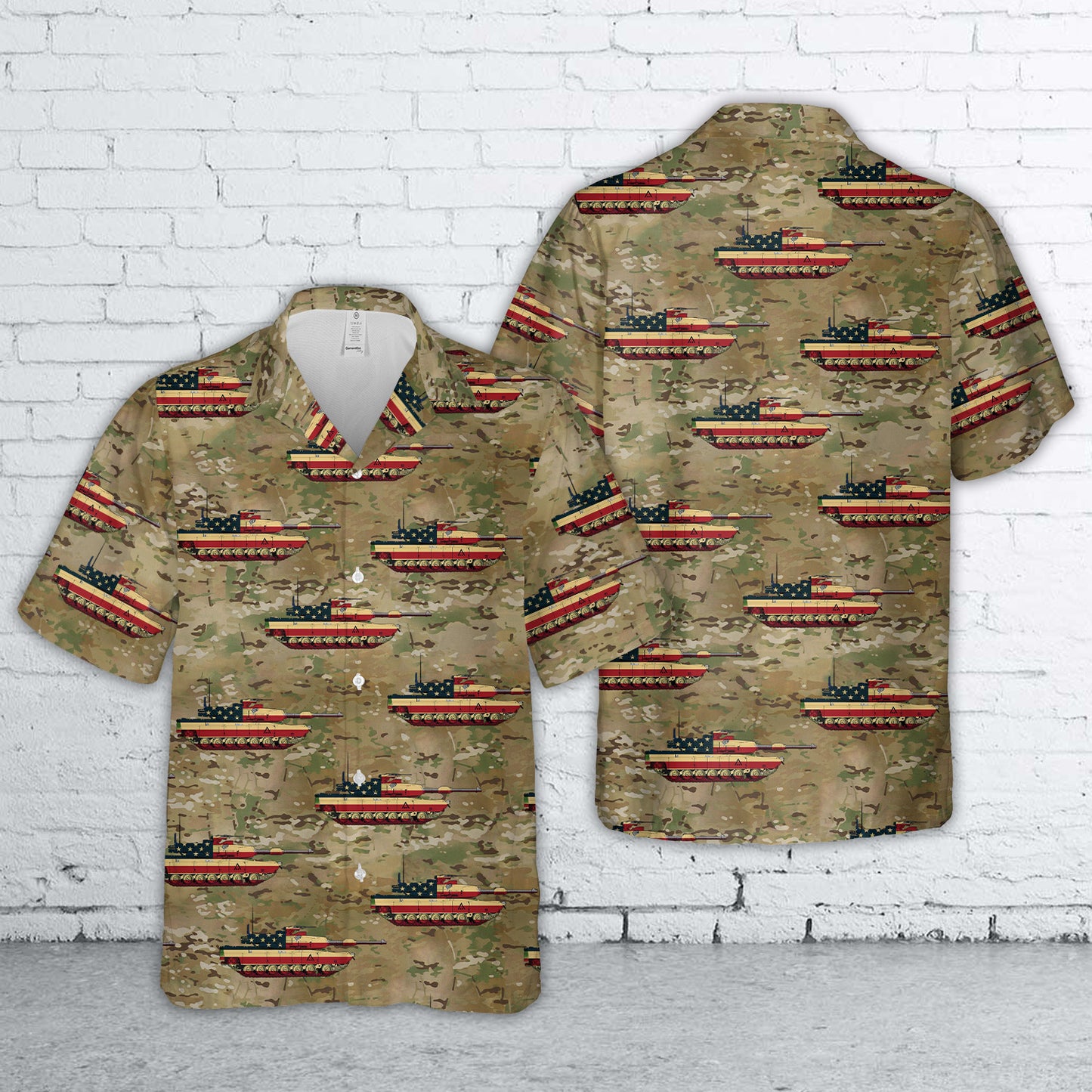 US Army M1A1 Abrams, 4th Of July Hawaiian Shirt
