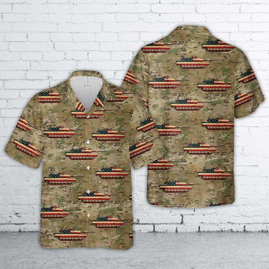 US Army M1A1 Abrams, 4th Of July Hawaiian Shirt