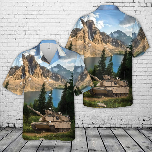 US Army M1A1 Abrams tank Of 1st Battalion, 67th Armored Regiment, 3rd Brigade Combat Team, 1st Armored Division Hawaiian Shirt