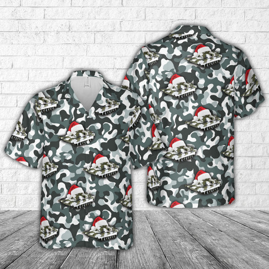US Army M1A1 Abrams tank with RC 27MHz Winter Camo Christmas Hawaiian Shirt
