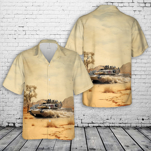 US Army M1A2 Abrams main battle tank Minnesota National Guard Hawaiian Shirt