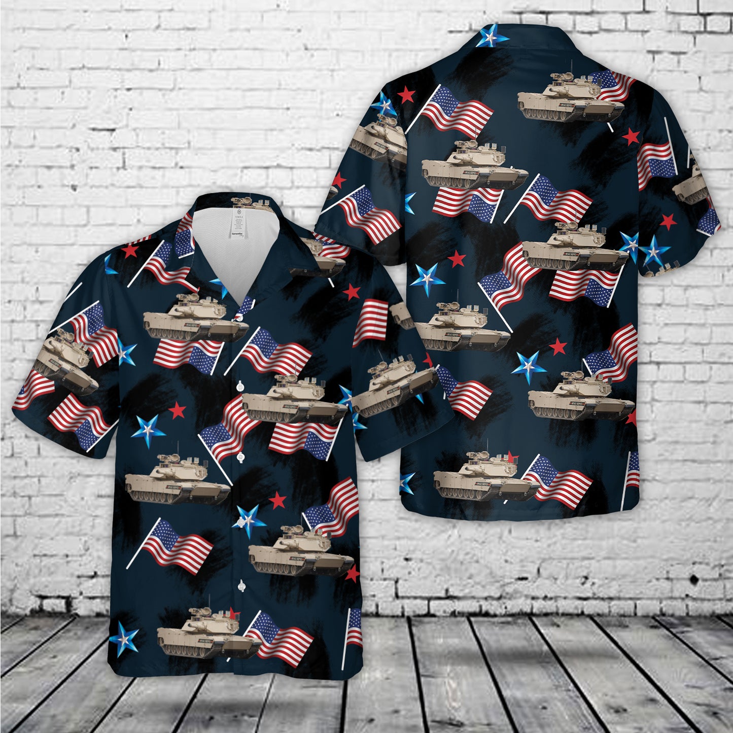 US Army M1A2 SEPV3 Abrams, 4th Of July Hawaiian Shirt