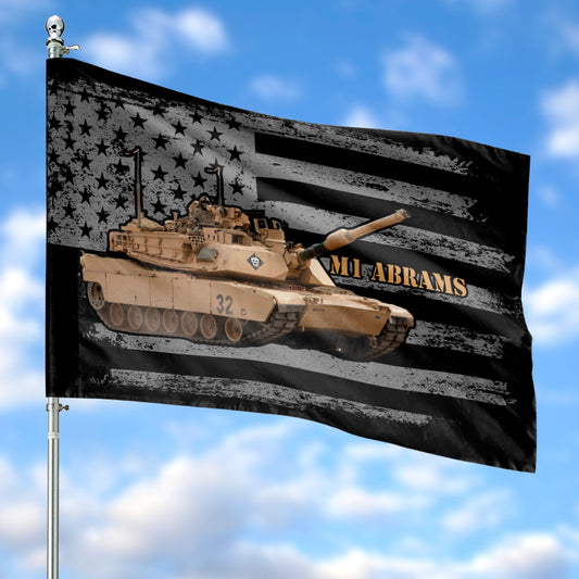 US Army M1 Abrams Tank, 4th Of July House Flag