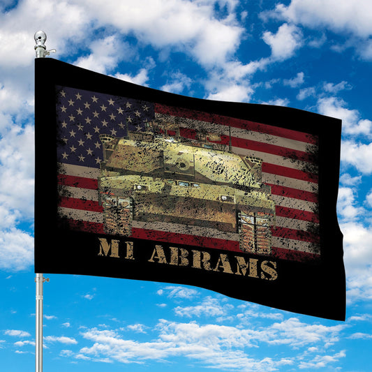 US Army M1 Abrams Tank Flag