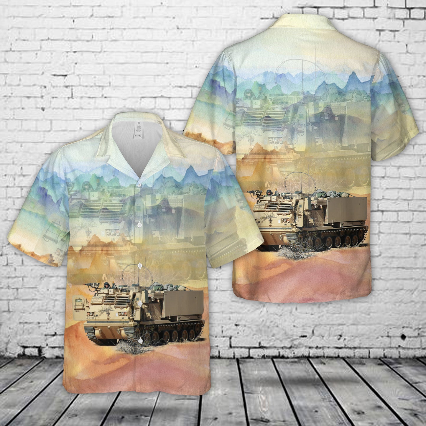 US Army M270 MLRS 20th Field Artillery Regiment, 4th Infantry Division Hawaiian Shirt