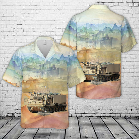 US Army M270 MLRS 20th Field Artillery Regiment, 4th Infantry Division Hawaiian Shirt