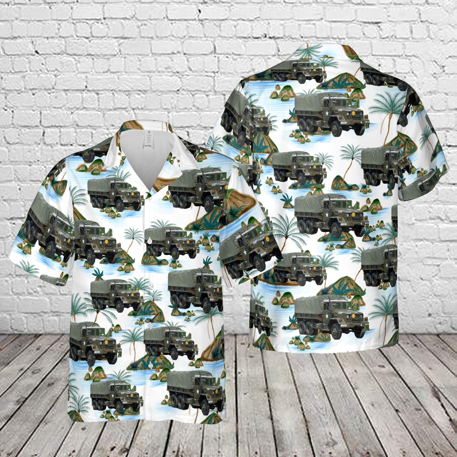 US Army M35A2 Truck Hawaiian Shirt