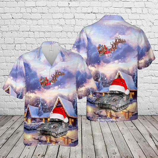 US Army M3A3 Bradley Fire Support Team Vehicle Christmas Hawaiian Shirt