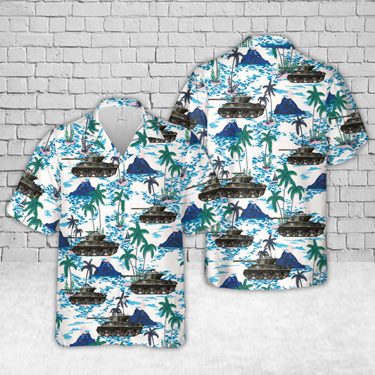 US Army M4A3(76)W HVSS of the 41st Tank Battalion, 11th Armored Division Hawaiian Shirt