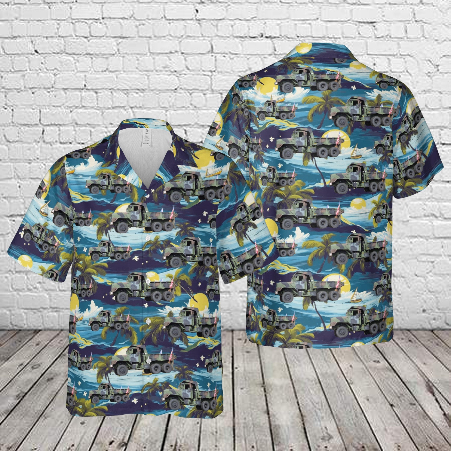 US Army M929 5-ton 6x6 Hawaiian Shirt