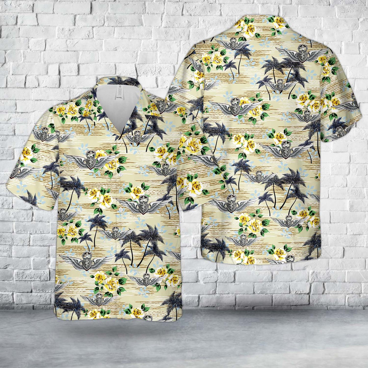 US Army Master Flight Surgeon Badge Hawaiian Shirt