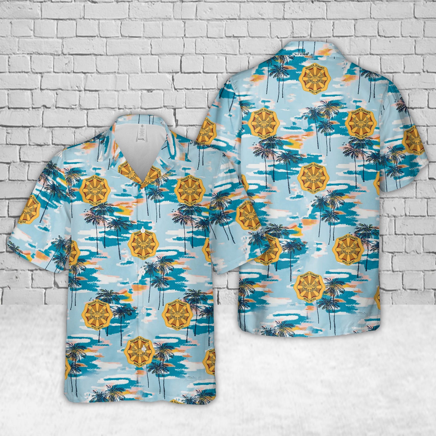 US Army Master Gunner M1A1/M1A2 Badge Hawaiian Shirt