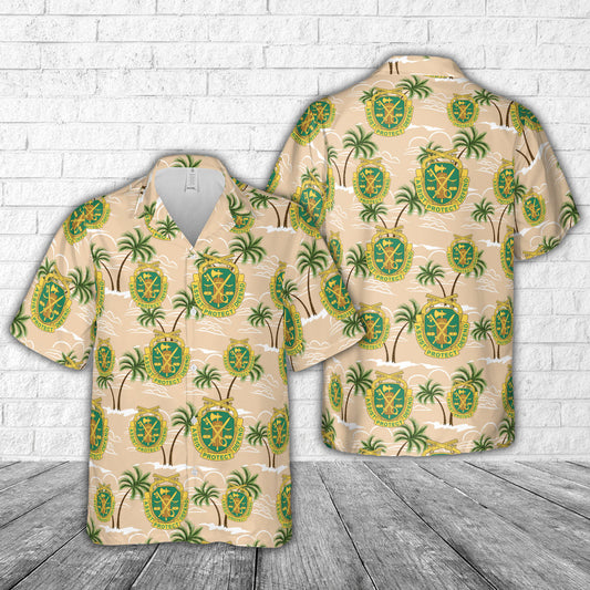 US Army Military Police Regimental Crest Hawaiian Shirt