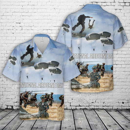 US Army National Airborne Day 2024 Hawaiian Shirt