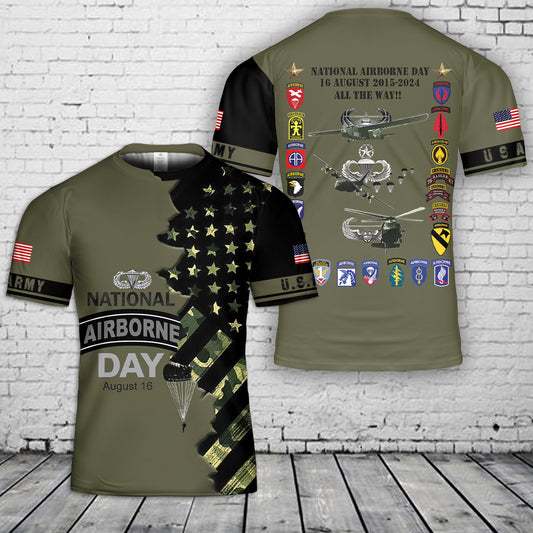 US Army National Airborne Day 3D T-Shirt