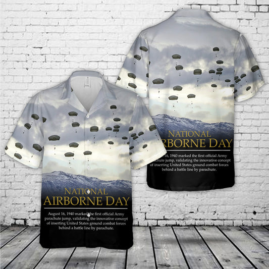 US Army National Airborne Day Hawaiian Shirt