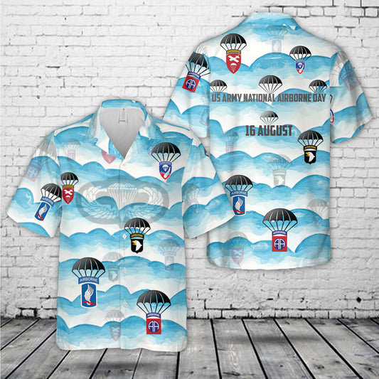 US Army National Airborne Day Hawaiian Shirt