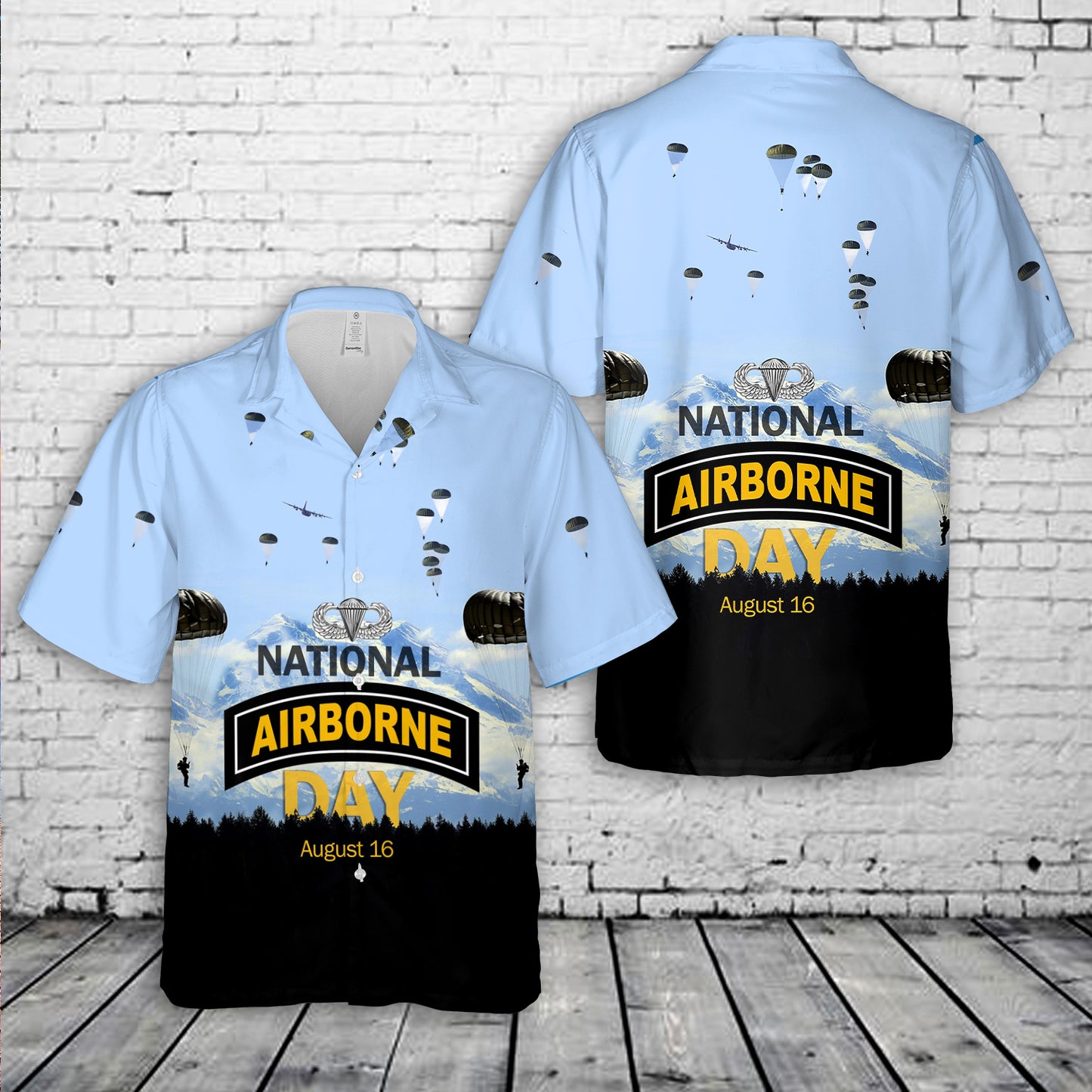 US Army National Airborne Day Hawaiian Shirt