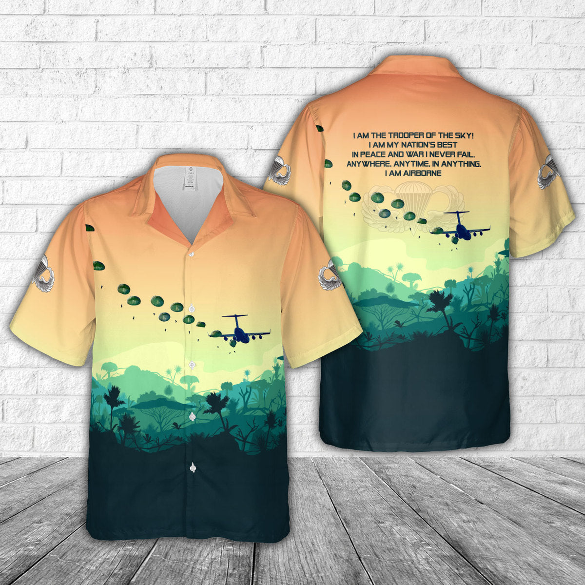 US Army National Airborne Day Hawaiian Shirt