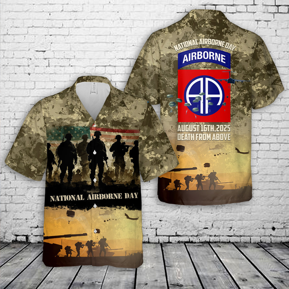 US Army National Airborne Day, 82nd Airborne Division Hawaiian Shirt