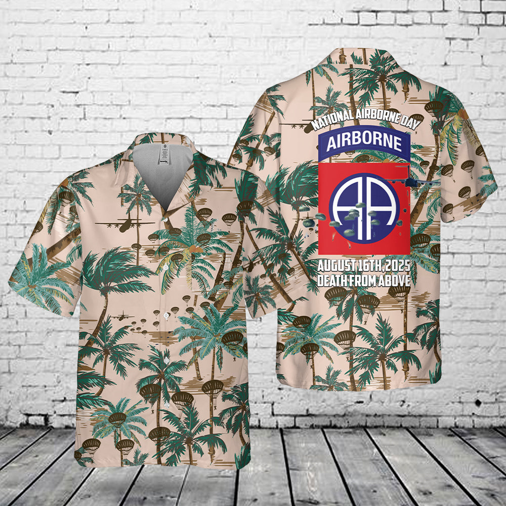 US Army National Airborne Day, 82nd Airborne Division Pocket Hawaiian Shirt