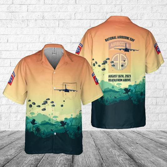 US Army National Airborne Day, 82nd Airborne Division Pocket Hawaiian Shirt