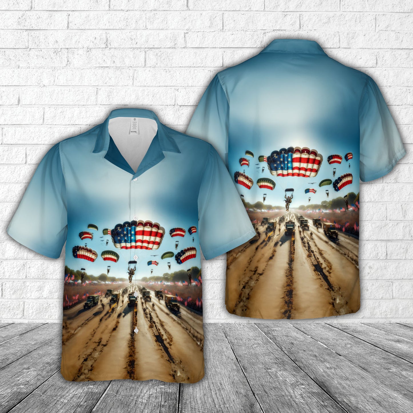 US Army 82nd Airborne Division, 4th Of July Hawaiian Shirt