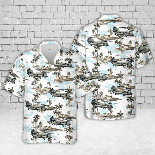 US Army Nevada National Guard CH-47 Chinook helicopter Hawaiian Shirt