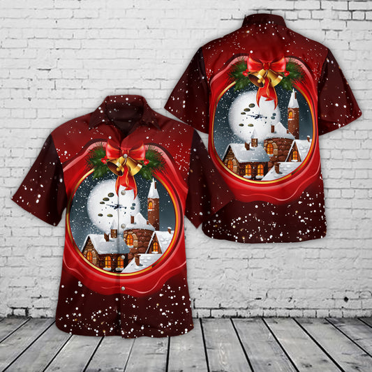 US Army Paratroopers With The 82nd Airborne Division Parachute Christmas Hawaiian Shirt