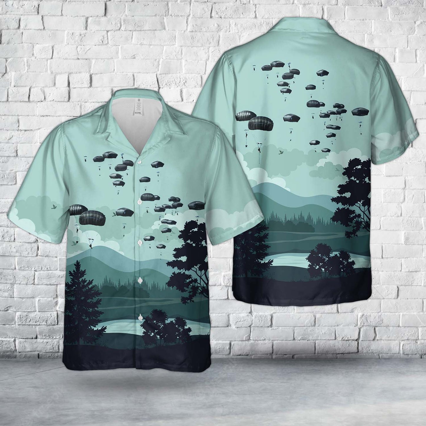 US Army Paratroopers from Alaska Jump “Down Under” Hawaiian Shirt